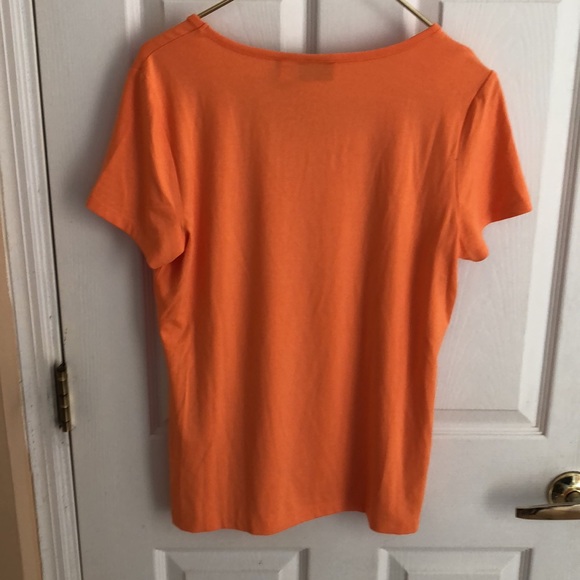 Additions by Chicos Orange Top Sz Medium - Picture 7 of 8